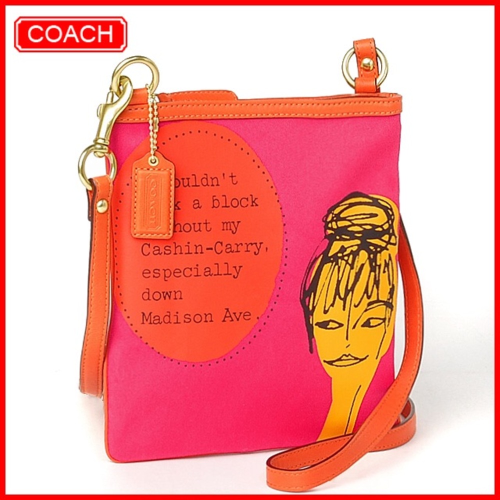 Coach Bonnie Cashin & Carry Leather & Canvas Bag